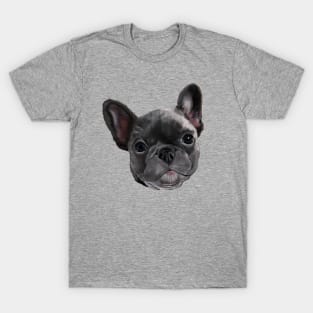 Black | Charcoal French Bulldog Puppy T-Shirt